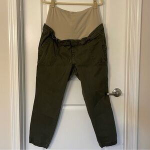 Old Navy Green Maternity Pants with Full Panel, size 16